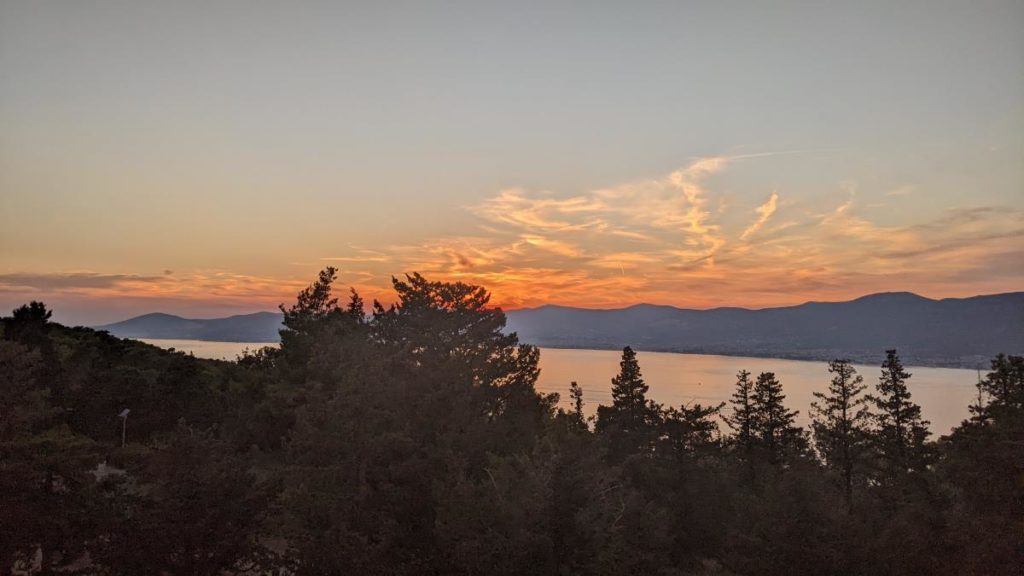 Sunset from Telegrin Peak in Croatia