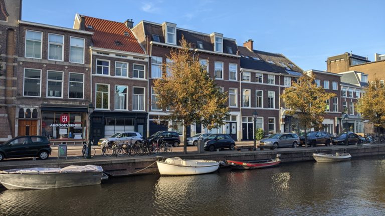 The Hague_Netherlands_canal with boats