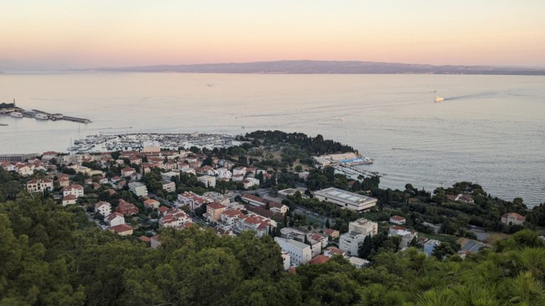 Split-city view from hike to Telegrin Peak